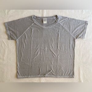 Moda International Vintage 100% Cotton Tee Cinch Waist Casual Shirt Large